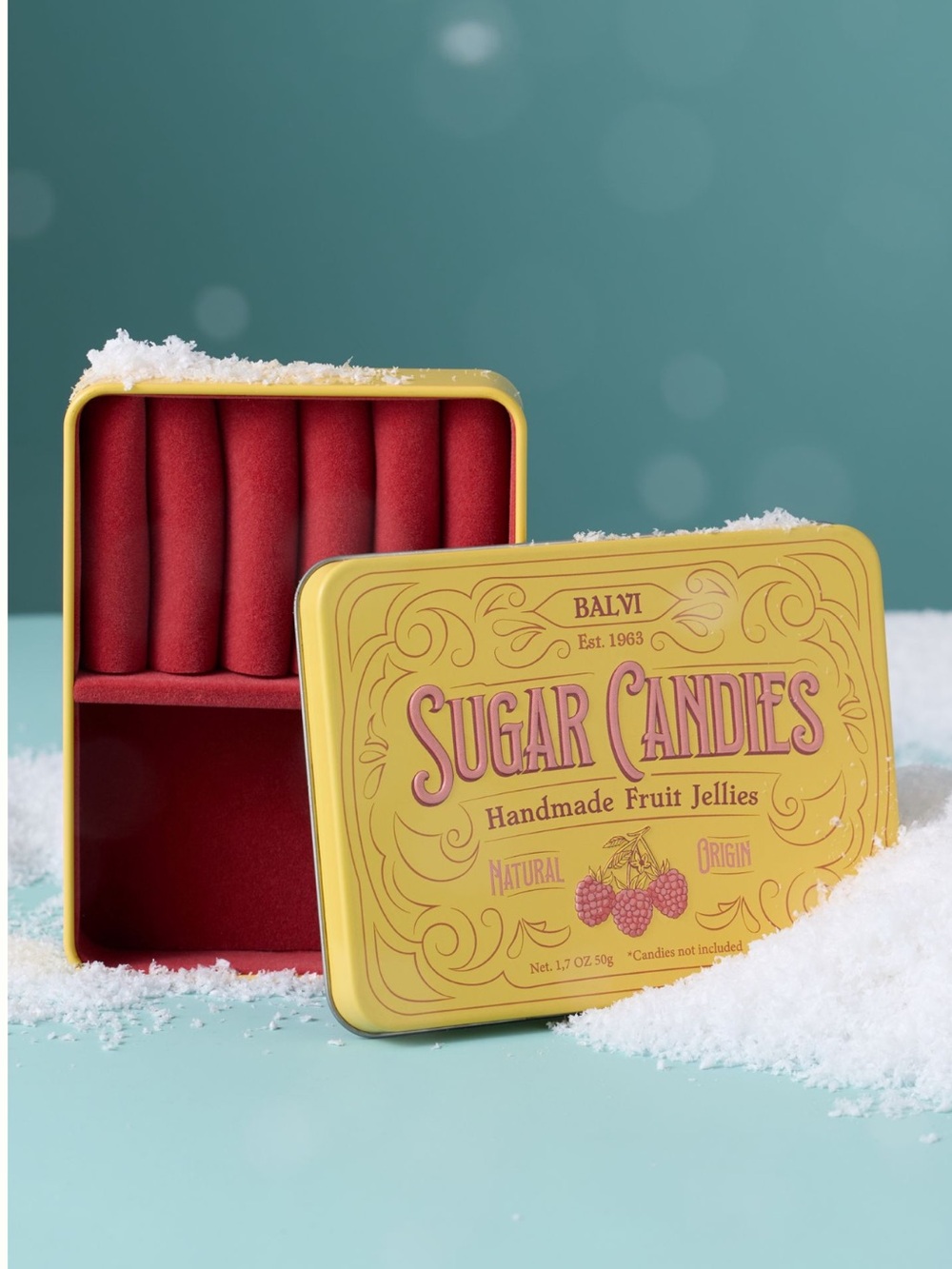 Anthropologie Jewelry Box Sweets Tin Sugar Candies Trinket Container New